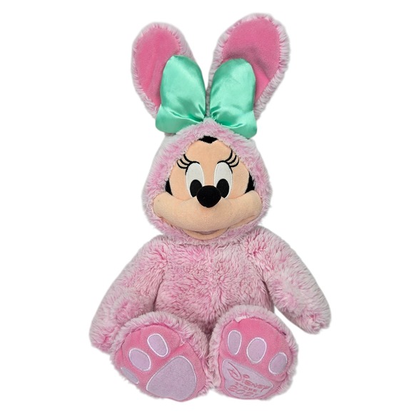 Disney Other - Disney Store Minnie Mouse Bunny Rabbit Stuffed Plush Pink Easter Spring 10" 2021